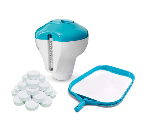 Басейн каркасний 21в1 INTEX 26732, 549 х 122 см, сірий