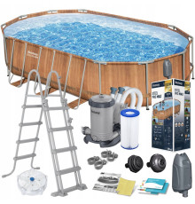 Басейн каркасний 13в1 Bestway 56719N 610 х 366 х 122 см