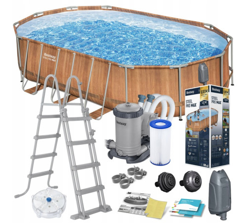 Басейн каркасний 13в1 Bestway 56719N 610 х 366 х 122 см