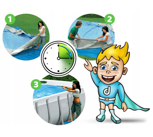 Басейн каркасний 13в1 Bestway 56719N 610 х 366 х 122 см