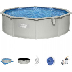 Басейн панельний Bestway HYDRIUM 460 x 120 см, світло-сірий