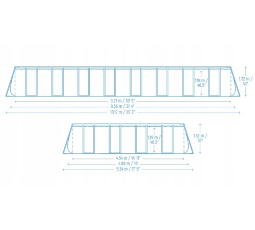 Басейн каркасний 11в1 Bestway 561KJ 956 х 488 х 132 см