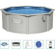 Басейн каркасний Bestway Hydrium 360 x 120 см, світло-сірий