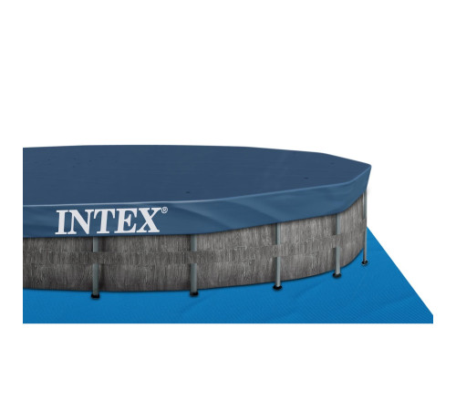 Басейн каркасний 21в1 INTEX 126744, 549 x 122 см, темно-сірий