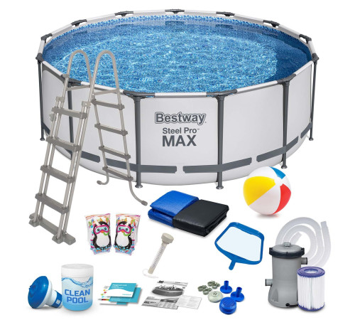 Басейн каркасний 18в1 Bestway 5618W, 396 x 122 см Басейн каркасний 18в1 Bestway 5618W, 396 x 122 см