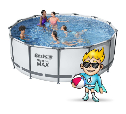 Басейн каркасний 18в1 Bestway 5618W, 396 x 122 см Басейн каркасний 18в1 Bestway 5618W, 396 x 122 см