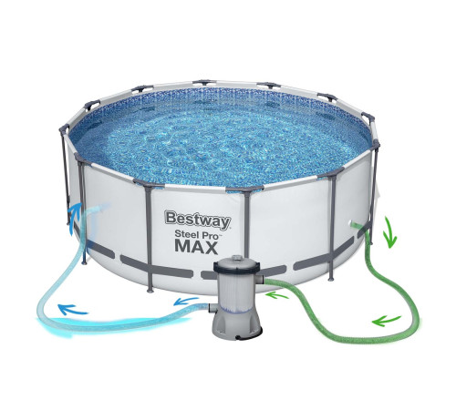Басейн каркасний 18в1 Bestway 5618W, 396 x 122 см Басейн каркасний 18в1 Bestway 5618W, 396 x 122 см