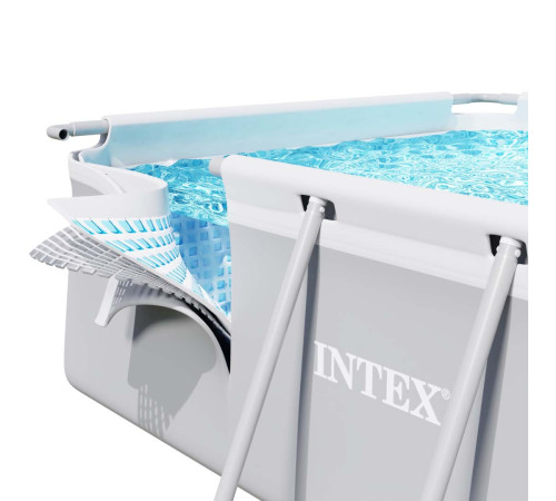 Басейн каркасний прямокутний 4в1 INTEX 26788, 400 x 200 x 100 см, сірий