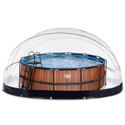 Басейн каркасний EXIT з накриттям 427 х 122 см 
