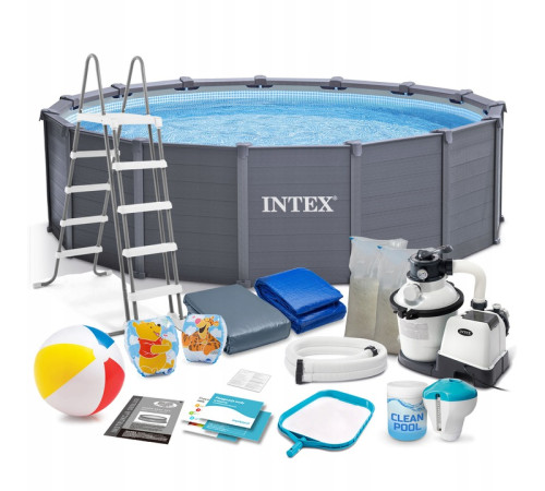 Басейн каркасний панельний 18в1 Intex 26384 478 × 124 см