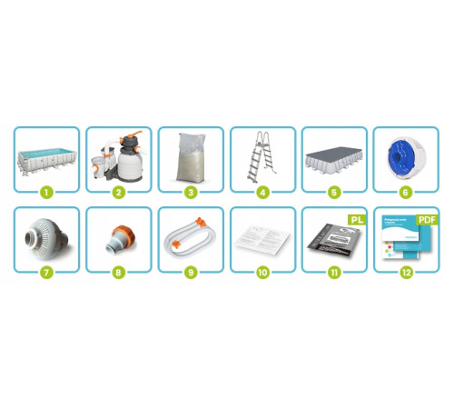 Басейн каркасний 12в1 Bestway 5612B 640 х 274 х 132 см