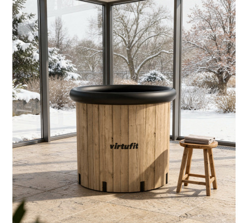 Ванна крижана VIRTUFIT XXL 80 х 80 х 75 см 375 л, коричнева