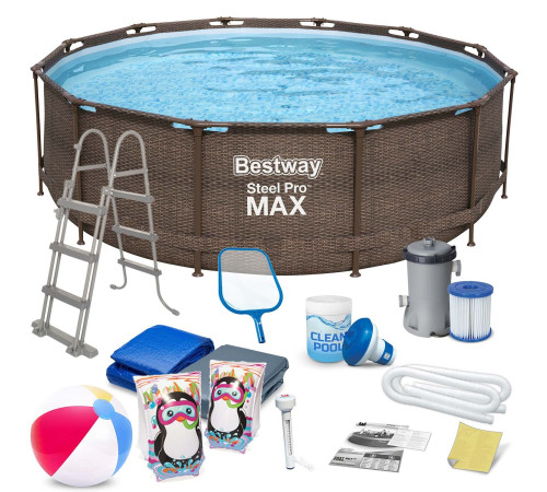 Басейн каркасний 18в1 Bestway 56709, 366 x 100 см Басейн каркасний 18в1 Bestway 56709, 366 x 100 см