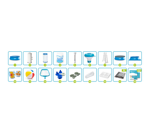 Basen ogrodowy rozporowy 457 x 122 cm 18w1 INTEX 26168