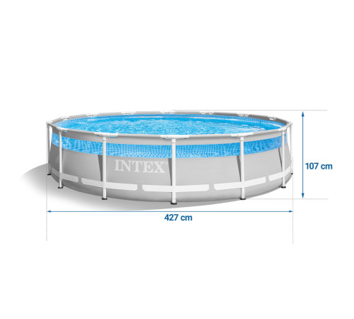 Basen ogrodowy stelażowy 427 x 107 cm 12w1 INTEX 26722