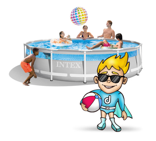 Basen ogrodowy stelażowy 427 x 107 cm 12w1 INTEX 26722