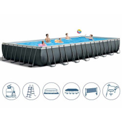 Басейн каркасний 8в1 Intex 26378, 975 x 488 x 132 см