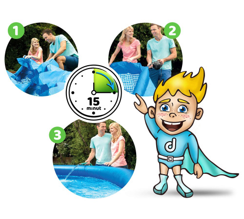 Basen ogrodowy rozporowy 457 x 84 cm 4w1 INTEX 28158