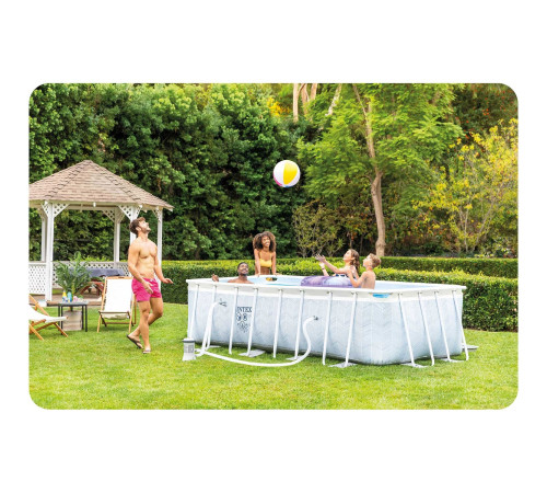 Basen ogrodowy stelażowy 400 x 200 x 100 cm zestaw 18w1 INTEX 26780