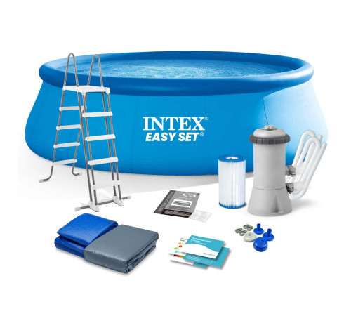 Басейн надувний 12в1 INTEX 26168, 457 x 122 см, блакитний