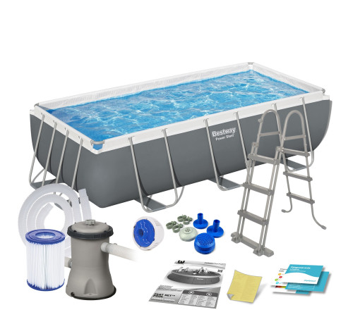 Басейн каркасний прямокутний 11в1 Bestway 56441, 404 x 201 x 100 см
