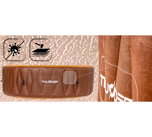 Джакузі-SPA надувне Thunder MOCHA 6-місне + сірі меблі з ротанга – 8 шт Джакузі-SPA надувне Thunder MOCHA 6-місне + сірі меблі з ротанга – 8 шт