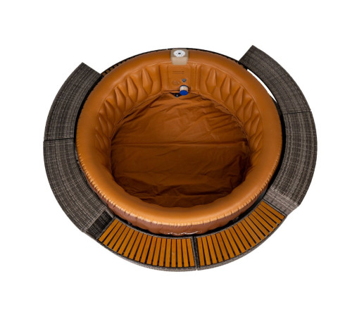 Джакузі-SPA надувне Thunder MOCHA 6-місне + сірі меблі з ротанга – 8 шт Джакузі-SPA надувне Thunder MOCHA 6-місне + сірі меблі з ротанга – 8 шт