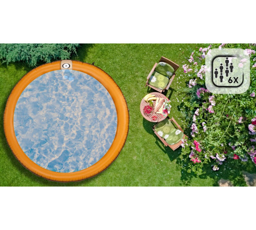 Джакузі-SPA надувне Thunder MOCHA 6-місне + сірі меблі з ротанга – 8 шт Джакузі-SPA надувне Thunder MOCHA 6-місне + сірі меблі з ротанга – 8 шт
