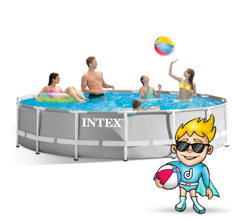 Basen ogrodowy stelażowy 457 x 107 cm 21w1 INTEX 26724