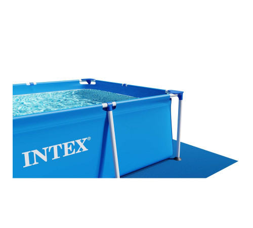 Басейн каркасний прямокутний 15в1 INTEX 28273, 450 x 220 x 84 см + машина для створення бульбашок