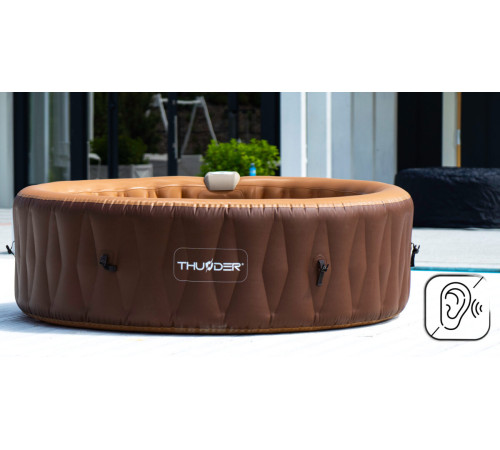 Джакузі-SPA надувне Thunder MOCHA 6-місне + сірі меблі з ротанга – 4 шт Джакузі-SPA надувне Thunder MOCHA 6-місне + сірі меблі з ротанга – 4 шт