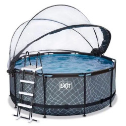 Басейн каркасний EXIT з куполом 360 х 122 см 