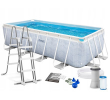 Basen ogrodowy stelażowy 400 x 200 x 100 cm 4w1 INTEX 26780