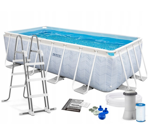 Basen ogrodowy stelażowy 400 x 200 x 100 cm 4w1 INTEX 26780