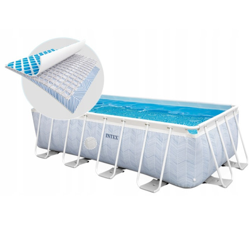 Basen ogrodowy stelażowy 400 x 200 x 100 cm 4w1 INTEX 26780