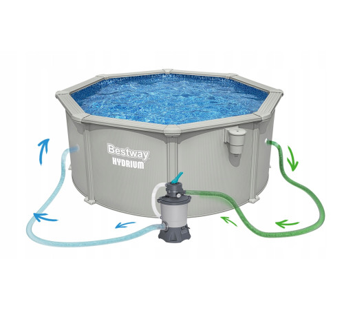 Басейн каркасний 13в1 Bestway Hydrium 56566 305 х 122 см