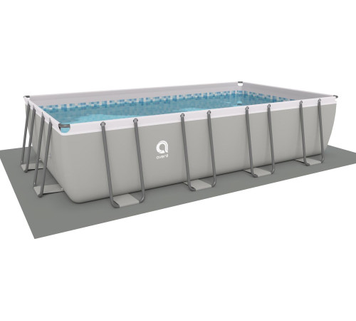 Басейн каркасний прямокутний 18в1 Avenli Garden 549x305x122 см KIT - сірий Басейн каркасний прямокутний 18в1 Avenli Garden 549x305x122 см KIT - сірий