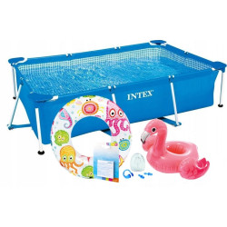 Басейн каркасний прямокутний INTEX 28270, 220 x 150 x 60 см