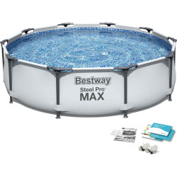 Басейн каркасний 4в1 Bestway 56406 Steel Pro 305 см 