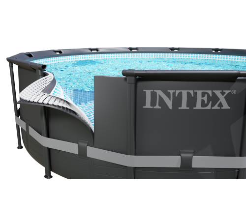 Басейн каркасний 11в1 INTEX 26334, 610 x 122 см, темно-сірий
