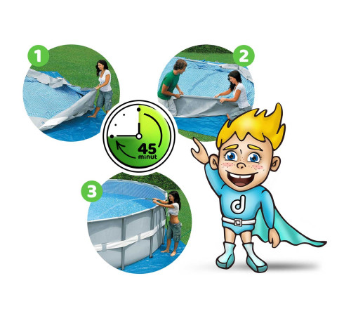 Basen ogrodowy stelażowy 488 x 122 cm 21w1 INTEX 26746