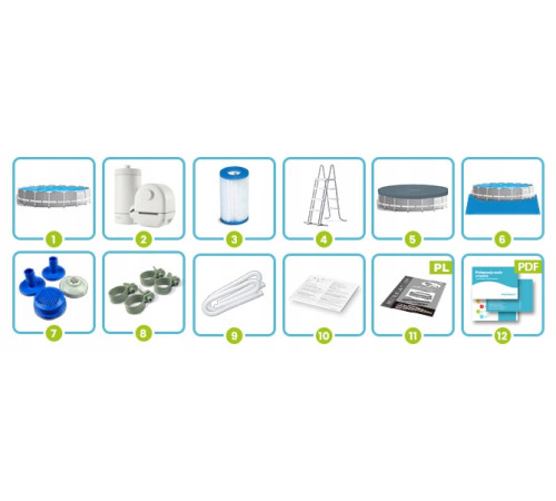 Басейн каркасний 6в1 Intex 26732 549 х 122 см