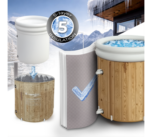 Portable Cold Plunge Tub inSPORTline FrostZen Pro II WDL