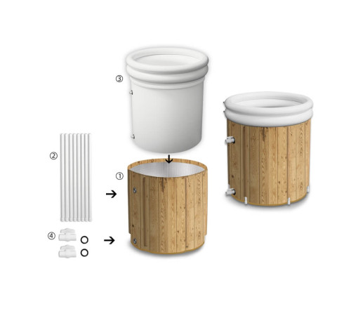Portable Cold Plunge Tub inSPORTline FrostZen Pro II WDL