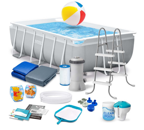 Басейн каркасний прямокутний 18в1 INTEX 26784, 300 x 175 x 80 см