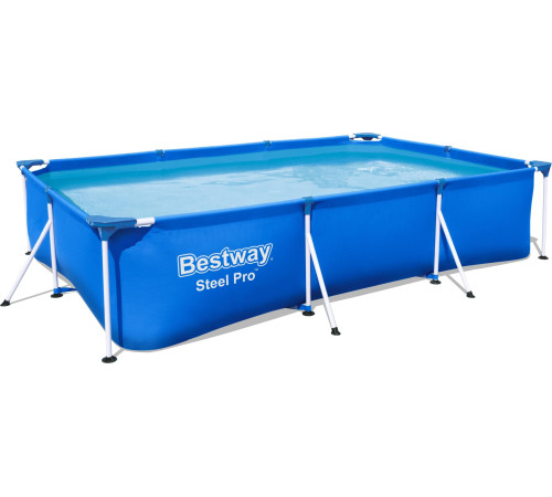 Басейн каркасний прямокутний 3в1 Bestway 56411 Steel Pro, 300 x 201 см Басейн каркасний прямокутний 3в1 Bestway 56411 Steel Pro, 300 x 201 см