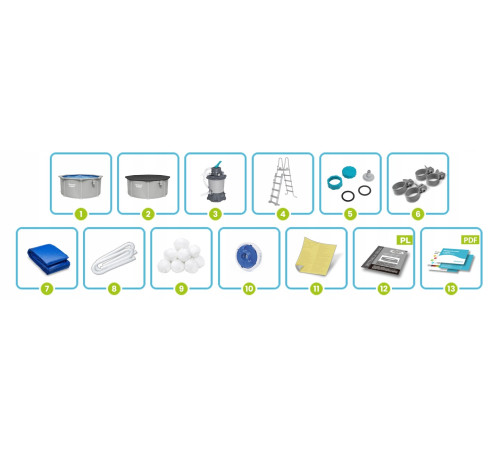 Басейн каркасний 13в1 Bestway 56566 305 х 122 см