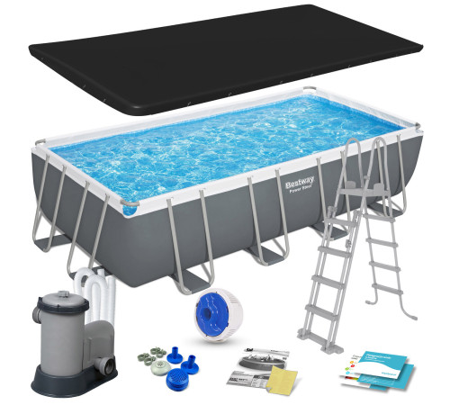 Басейн каркасний прямокутний 12в1 Bestway 56465, 549 x 274 x 122 см