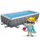 Басейн каркасний прямокутний 12в1 Bestway 56465, 549 x 274 x 122 см