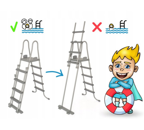 Басейн каркасний прямокутний 12в1 Bestway 56465, 549 x 274 x 122 см